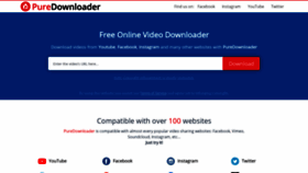 What Puredownloader.com website looked like in 2019 (4 years ago)