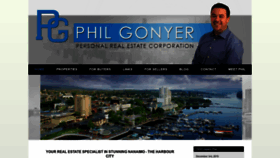 What Philgonyer.com website looked like in 2019 (4 years ago)