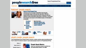 What Peoplesearchfree.com website looked like in 2019 (4 years ago)