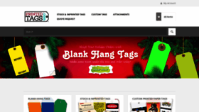 What Printedtags.com website looked like in 2019 (4 years ago)