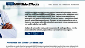 What Prostagenixsideeffects.com website looked like in 2019 (4 years ago)