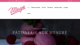 What Patisseriemage.ch website looked like in 2019 (4 years ago)