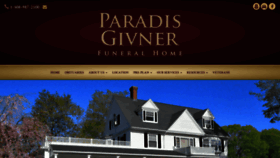 What Paradisfuneralhome.com website looked like in 2019 (4 years ago)