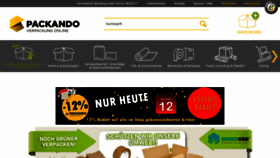 What Packando.de website looked like in 2019 (4 years ago)