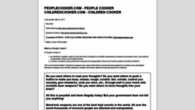 What Peoplecooker.com website looked like in 2019 (4 years ago)