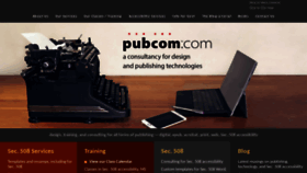 What Pubcom.com website looked like in 2019 (4 years ago)