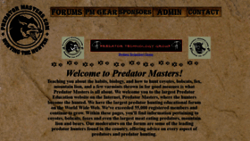 What Predatormastersforums.com website looked like in 2019 (4 years ago)