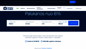 What Paskoluklubas.lt website looked like in 2019 (4 years ago)