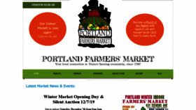 What Portlandmainefarmersmarket.org website looked like in 2019 (4 years ago)