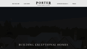 What Porterconstructionllc.com website looked like in 2019 (4 years ago)
