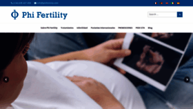 What Phifertility.com website looked like in 2019 (4 years ago)