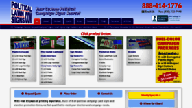 What Politicallawnsigns.com website looked like in 2019 (4 years ago)