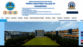 What Pccoepune.com website looked like in 2019 (6 years ago)