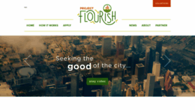 What Projectflourish.org website looked like in 2019 (4 years ago)