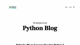 What Pythontraininghq.com website looked like in 2019 (4 years ago)
