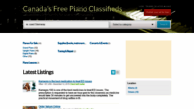 What Pianos.ca website looked like in 2019 (4 years ago)