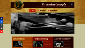 What Percussionconcepts.org website looked like in 2019 (4 years ago)