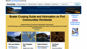 What Portsbyboat.com website looked like in 2019 (4 years ago)