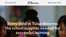 What Pencilboxtulsa.org website looked like in 2019 (4 years ago)