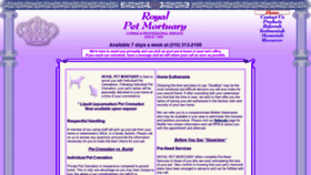 What Petmortuary.com website looked like in 2019 (4 years ago)