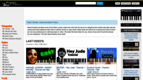 What Pianotutorials.net website looked like in 2019 (4 years ago)