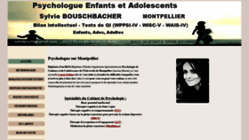 What Psychologue34.fr website looked like in 2019 (4 years ago)