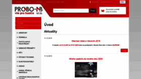 What Probo-nb.cz website looked like in 2019 (6 years ago)