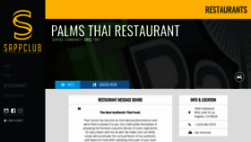What Palmsthairestaurant.com website looked like in 2019 (4 years ago)