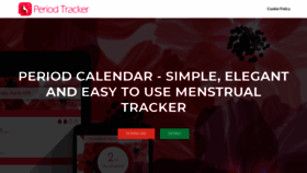 What Period-tracker.com website looked like in 2019 (4 years ago)