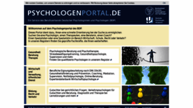 What Psychologenportal.de website looked like in 2019 (4 years ago)