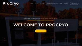 What Procryo.com website looked like in 2019 (4 years ago)