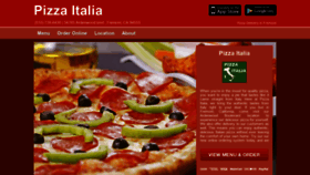 What Pizzaitaliafremont.com website looked like in 2019 (4 years ago)