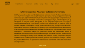 What Project-saint.eu website looked like in 2019 (4 years ago)