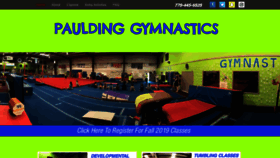 What Pauldinggymnastics.com website looked like in 2019 (4 years ago)