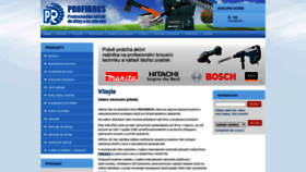 What Profibrus.cz website looked like in 2019 (4 years ago)