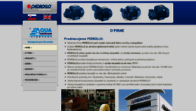 What Pedrollo.sk website looked like in 2019 (4 years ago)