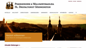 What Pfarrgemeinde-goessweinstein.de website looked like in 2019 (4 years ago)
