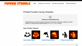 What Pumpkinstencils.org website looked like in 2019 (4 years ago)