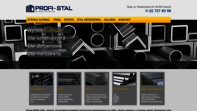 What Profi-stal.pl website looked like in 2019 (4 years ago)