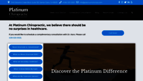 What Platinumchiroca.com website looked like in 2019 (4 years ago)