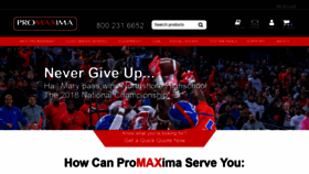 What Promaxima.com website looked like in 2019 (4 years ago)