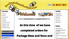 What Packagebeesforsale.com website looked like in 2019 (4 years ago)