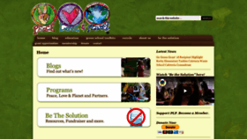 What Peaceloveandplanet.org website looked like in 2019 (4 years ago)