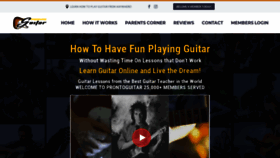 What Prontoguitar.com website looked like in 2019 (4 years ago)