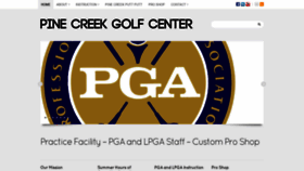 What Pinecreekgolfcenter.com website looked like in 2019 (4 years ago)