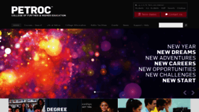 What Petroc.ac.uk website looked like in 2019 (4 years ago)