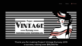 What Projectvintagerunway.com website looked like in 2019 (4 years ago)