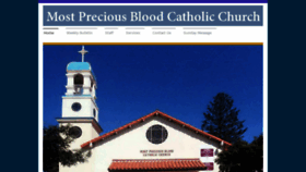 What Preciousbloodchurch.com website looked like in 2019 (4 years ago)