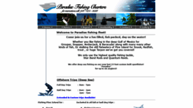 What Paradisefishingcharters.com website looked like in 2019 (4 years ago)