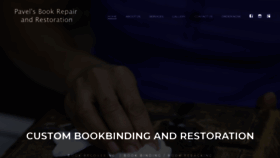 What Pavelbookrestoration.com website looked like in 2019 (4 years ago)